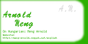 arnold meng business card